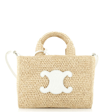 Celine Cabas Thais Tote Raffia Small