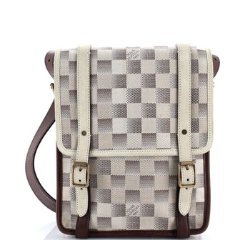 Louis Vuitton Trotteur Handbag Damier Lune