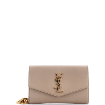 Saint Laurent Uptown Chain Wallet Leather