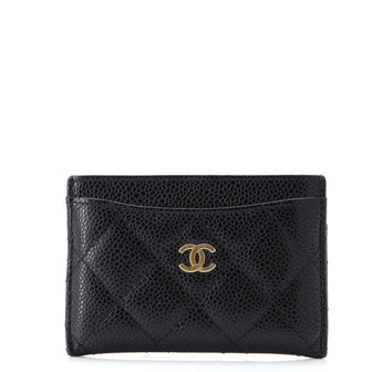 Chanel Classic Card Holder Quilted Caviar