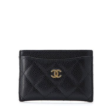 Chanel Classic Card Holder Quilted Caviar