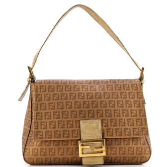 Fendi Mama Forever Bag Zucchino Coated Canvas