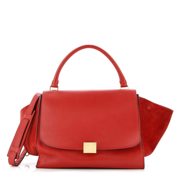 Celine Trapeze Bag Leather with Suede Medium