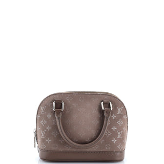 Louis Vuitton Alma Handbag Monogram Satin Mini