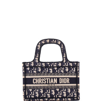 Christian Dior Book Tote Oblique Canvas Mini