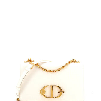 Christian Dior 30 Montaigne Chain Flap Bag Micro Cannage Calfskin
