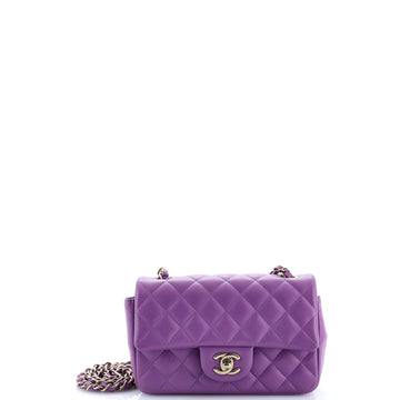 Chanel Classic Single Flap Bag Quilted Lambskin Mini
