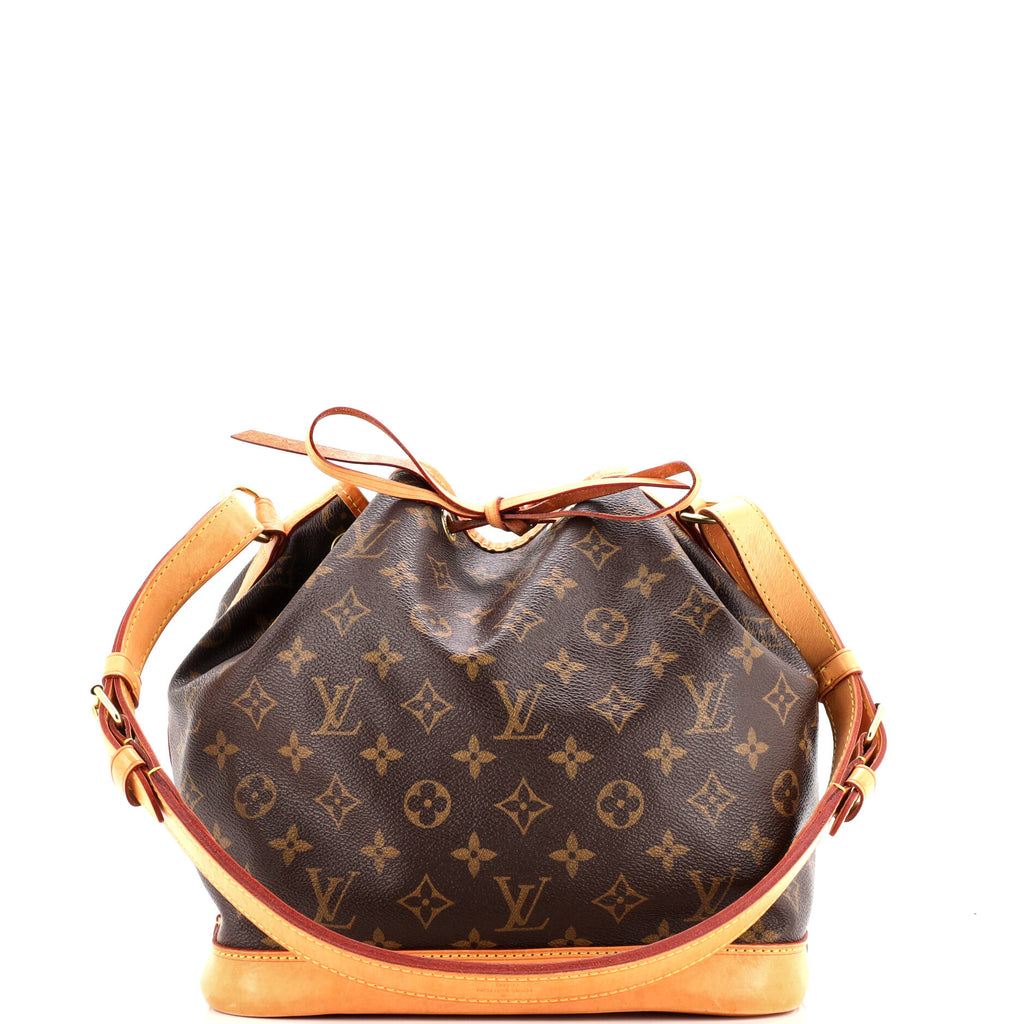 Louis Vuitton Petit Noe NM Handbag Monogram Canvas Brown 3480051