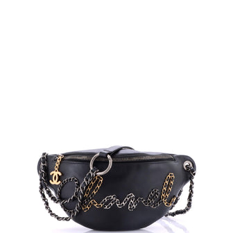 Chanel Chain Signe Waist Bag Calfskin