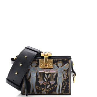 Christian Dior Dioraddict Lockbox Bag Printed Leather Small