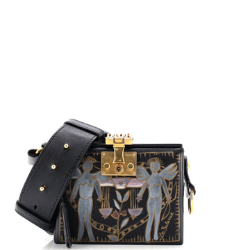 Christian Dior Dioraddict Lockbox Bag Printed Leather Small