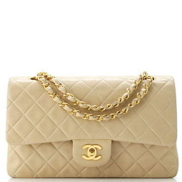 Chanel Vintage Classic Double Flap Bag Quilted Lambskin Medium