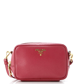 Prada Zip Crossbody Bag Saffiano Leather Small