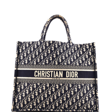 Christian Dior Book Tote Oblique Canvas Large