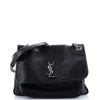 Saint Laurent Niki Chain Flap Bag Leather Medium