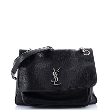 Saint Laurent Niki Chain Flap Bag Leather Medium