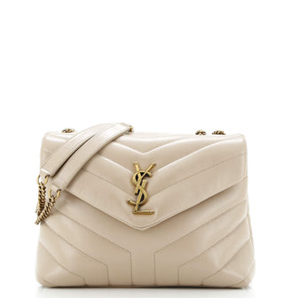 Saint Laurent Loulou Shoulder Bag Matelasse Chevron Leather Small