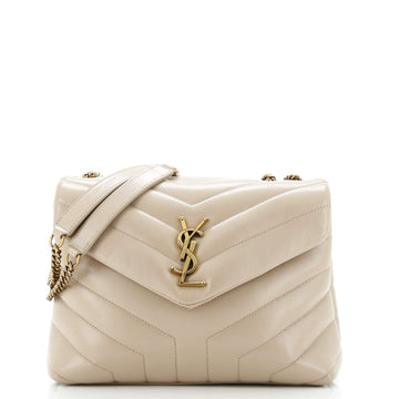 Saint Laurent Loulou Shoulder Bag Matelasse Chevron Leather Small