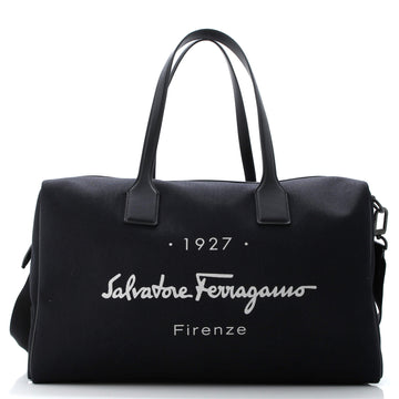 Salvatore Ferragamo 1927 Convertible Duffle Bag Canvas with Leather