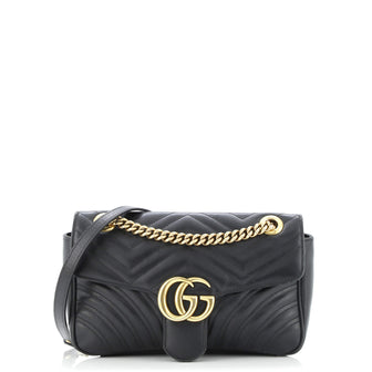 Gucci GG Marmont Flap Bag Matelasse Leather Small