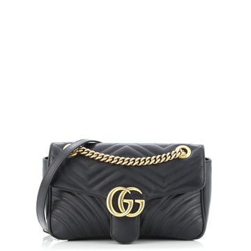 Gucci GG Marmont Flap Bag Matelasse Leather Small