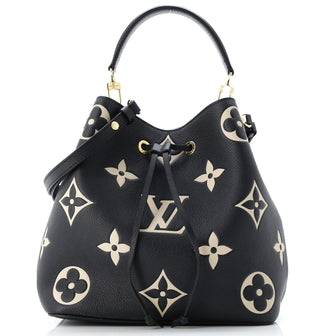 Louis Vuitton NeoNoe Handbag Bicolor Monogram Empreinte Giant MM
