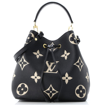 Louis Vuitton NeoNoe Handbag Bicolor Monogram Empreinte Giant MM