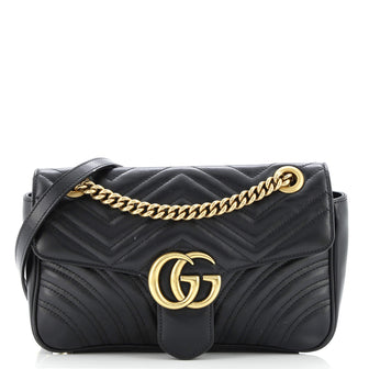 Gucci GG Marmont Flap Bag Matelasse Leather Medium