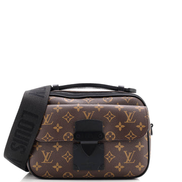 Louis Vuitton S Lock Messenger Bag Macassar Monogram Canvas
