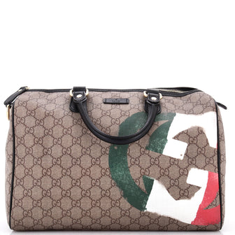 Gucci Joy Boston Bag Limited Edition GG Coated Canvas Medium