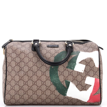 Gucci Joy Boston Bag Limited Edition GG Coated Canvas Medium