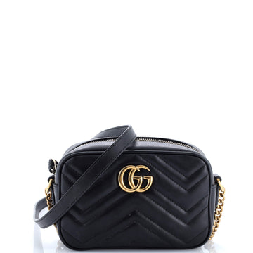 Gucci GG Marmont Shoulder Bag Matelasse Leather Mini