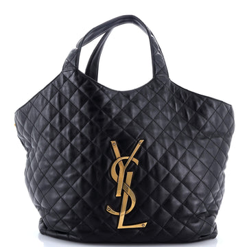 Saint Laurent Icare Shopping Tote Quilted Leather Maxi