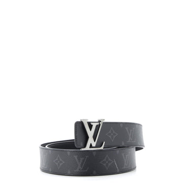 Louis Vuitton LV Line Reversible Belt Monogram Eclipse Canvas and Leather Wide