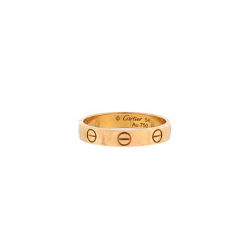 Cartier Love Wedding Band Ring 18K Yellow Gold