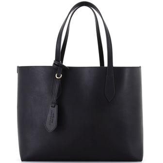 Burberry Reversible Tote Haymarket Coated Canvas and Leather Medium