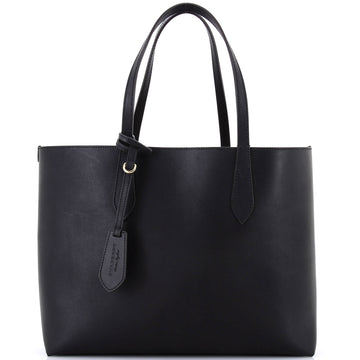 Burberry Reversible Tote Haymarket Coated Canvas and Leather Medium