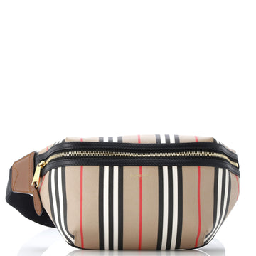 Burberry Sonny Waist Bag Icon Stripe E-Canvas Medium