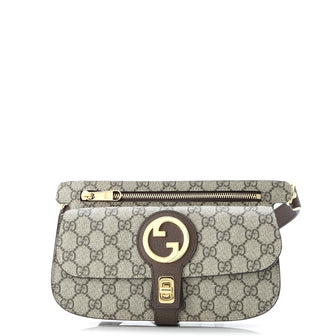 Gucci Blondie Flap Pocket Belt Bag GG Coated Canvas