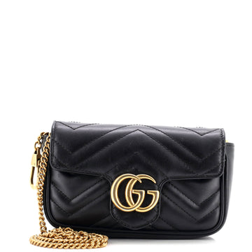 Gucci GG Marmont Flap Bag Matelasse Leather Super Mini