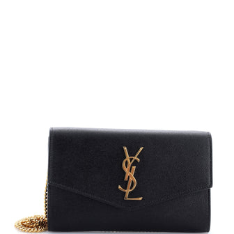 Saint Laurent Uptown Chain Wallet Leather