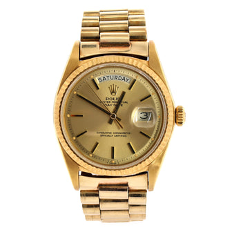 Oyster Perpetual President Day-Date Automatic Watch Yellow Gold 36