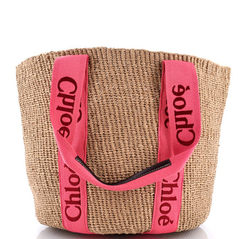 Chloe x Mifuko Woody Tote Raffia Large