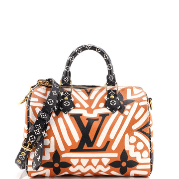 Louis Vuitton Speedy Bandouliere Bag Limited Edition Crafty Monogram Giant 25