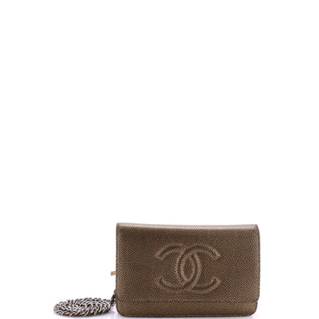 Chanel Timeless Wallet on Chain Caviar