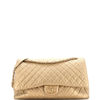 Chanel Airlines CC Flap Bag Quilted Calfskin XXL