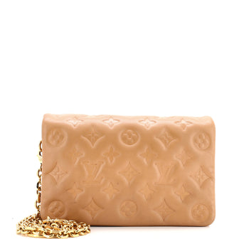 Louis Vuitton Coussin Pochette Monogram Embossed Lambskin
