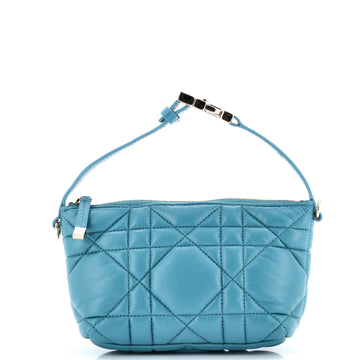 Christian Dior DiorTravel Nomad Pouch Macrocannage Quilt Calfskin Small