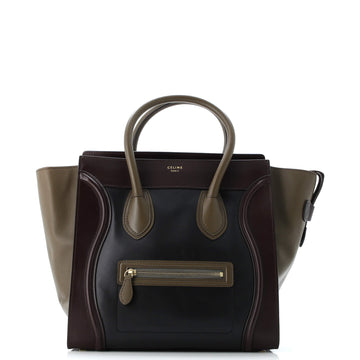 Celine Tricolor Luggage Bag Leather Mini