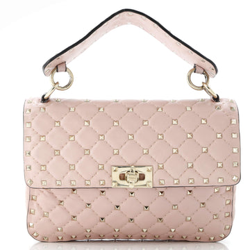Valentino Garavani Rockstud Spike Flap Bag Quilted Leather Medium